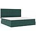 Letto con contenitore e materasso Verde Scuro 200 x 200 cm - Foto miniatura 5