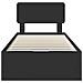 Struttura del letto Nero 90 x 190 cm Legno Ingegnerizzato - Foto miniatura 8