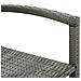 Sgabelli da Bar 4 pz in Polyrattan Grigio - Foto miniatura 6