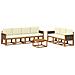 Set di divani da esterno con cuscino 7 pcs - Foto miniatura 1