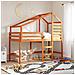 Struttura per letto soppalco Marrone Cera 90 x 190 cm - Foto miniatura 2