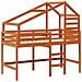 Struttura per letto soppalco Marrone Cera 90 x 190 cm - Foto miniatura 5