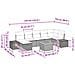 Set Divano da Giardino 8 pz Nero Poly Rattan - Foto miniatura 10