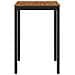 Tavolo Bar da Giardino Naturale e Nero 70 x 68,5 x 105 cm - Foto miniatura 3