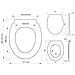 Copri Water Coperchio Wc Pasadena Termoplastica Bianco 250040646 - Foto miniatura 5