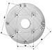 PFA101 Adattatore per Supporto Dome Serie HdbwE-Z Diametro 159 mm  - Foto miniatura 2