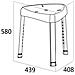 Sgabello Per Doccia Libra Bianco 1332230146 - Foto miniatura 4