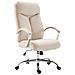 Sedia Ufficio Vaud XL in Tessuto - Poltrona Ergonomica Girevole con Alto Schienale e Braccioli I Poltrona Studio Presidenziale con Portata Max 140 kg I Sedia Pc Regolabile con 5 Ruote Crema - Foto miniatura 1