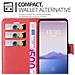 Cadorabo Custodia Compatibile Con Meizu 16xs In Rosso Carminio - Coperchio Protettiva Con Chiusura Magnetica, Funzione Stand E Tasca Per Le Carte - Foto miniatura 5