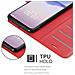 Cadorabo Custodia Compatibile Con Meizu 16xs In Rosso Carminio - Coperchio Protettiva Con Chiusura Magnetica, Funzione Stand E Tasca Per Le Carte - Foto miniatura 6