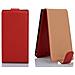 Custodia Compatibile Con Huawei P7 In Rosso Cremisi - Coperchio Protettivo In Design Flip Realizzato In Similpelle Testurizzata - Foto miniatura 2
