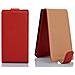 Custodia Compatibile Con Huawei P7 In Rosso Cremisi - Coperchio Protettivo In Design Flip Realizzato In Similpelle Testurizzata - Foto miniatura 4