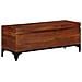 Baule 110x35x41 Cm In Legno Massello Di Acacia - Foto miniatura 1