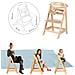 Seggiolone Sit Up Click e Fun - Incl. tavolo da pranzo e appendiabiti - Cresce con il bambino - Naturale - Foto miniatura 6
