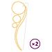 Stringhe Luci a Forma di Palle 2pz Bianco Caldo 111,5x35x4,5cm - Foto miniatura 1