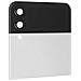 Copribatteria Superiore Originale Z Flip4 Con Schermo Esterno White - Foto miniatura 3