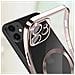 Cover Magsafe Per Iphone 11 Silicone Protezione Camera Bordo Cromato Rose Gold - Foto miniatura 4
