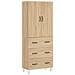 Credenza Rovere Sonoma 69,5x34x180 Cm In Legno Multistrato - Foto miniatura 2