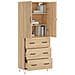 Credenza Rovere Sonoma 69,5x34x180 Cm In Legno Multistrato - Foto miniatura 3