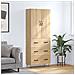 Credenza Rovere Sonoma 69,5x34x180 Cm In Legno Multistrato - Foto miniatura 1
