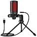 wired gaming microphone with backlight tripod USB SONAR PRO Nero, Rosso Microfono per console di gioco - Foto miniatura 10