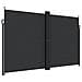 Tenda da Sole Laterale Retrattile Nera 200x1000 cm - Foto miniatura 1