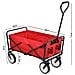 Carrello da Spiaggia Pieghevole TYRS con Ruote in Plastica, Portata Massima 110 kg, Colore Rosso - Foto miniatura 3