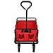 Carrello da Spiaggia Pieghevole TYRS con Ruote in Plastica, Portata Massima 110 kg, Colore Rosso - Foto miniatura 4