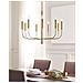 Lampadario Classico Brianna Acciaio Ottone Brunito 9 Luci E14 - Foto miniatura 7