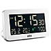 Bc10w White Orologio Digitale Lcd Temperatura Calendario Sveglia Crescendo Snooze Luce - Foto miniatura 1