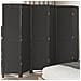 Divisorio Ambienti 6 Pannelli Nero Legno Massello Di Paulownia - Foto miniatura 1
