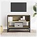 Mobile Tv Rovere Sonoma 61x40x46 Cm Legno Multistrato E Metallo - Foto miniatura 3