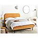 Letto Velluto A Coste Flayat 140 X 200 Cm Arancione - Foto miniatura 1