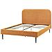 Letto Velluto A Coste Flayat 140 X 200 Cm Arancione - Foto miniatura 4