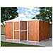 Capanno Per Esterno Box In Acciaio Casetta Da Giardino 403x269cm X H 215cm - 149kg - 10,84mq Legno - Foto miniatura 9