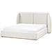 Letto Contenitore Tessuto Monestier 180 X 200 Cm Bianco Sporco - Foto miniatura 4