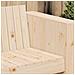 Divano da Giardino 2 posti 134x60x62 cm Legno massello di pino - Foto miniatura 3