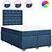 Giroletto a Molle con Materasso Blu 120x190 cm in Tessuto - Foto miniatura 1