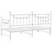 Struttura Letto Daybed con Letto Estraibile Bianco 100x190 cm Acciaio - Foto miniatura 8