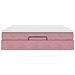 Struttura Letto Pouf con Materasso Rosa 180x200 cm in Velluto - Foto miniatura 7
