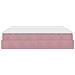 Struttura Letto Pouf con Materasso Rosa 180x200 cm in Velluto - Foto miniatura 9