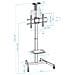 FS1184M-B Supporto TV a parete 177,8 cm (70") Nero - Foto miniatura 2