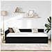 Cornice del letto ad angolo con testiera Nero 100 x 200 cm - Foto miniatura 4