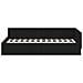 Cornice del letto ad angolo con testiera Nero 100 x 200 cm - Foto miniatura 5