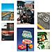 Set Di 6 Stampe Dipinto Decorativo Route 66 Usa E Cultura Incorniciato Con Illustrazioni Di Design Per La Decorazione Murale A3 & A4 Senza Cornice - Foto miniatura 1
