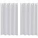 Tende con tende 2 pcs Grigio chiaro 140x175cm Poliestere - Foto miniatura 1