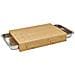 Tagliere In Bambù 41x28,5cm + 2 Cassetti In Acciaio Inox - 09951g - Foto miniatura 1