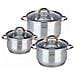 Set di pentole in acciaio inossidabile KH-1762 da 6 pezzi - Foto miniatura 1