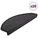 Tappetini per scale 20 pz 65x24x4 cm Antracite Semicircolari Grandi - Foto miniatura 1
