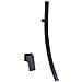 Rubinetto per lavabo da bagno, Blackswan, tipo M18, modello nero opaco, misura 70 cm - Foto miniatura 1